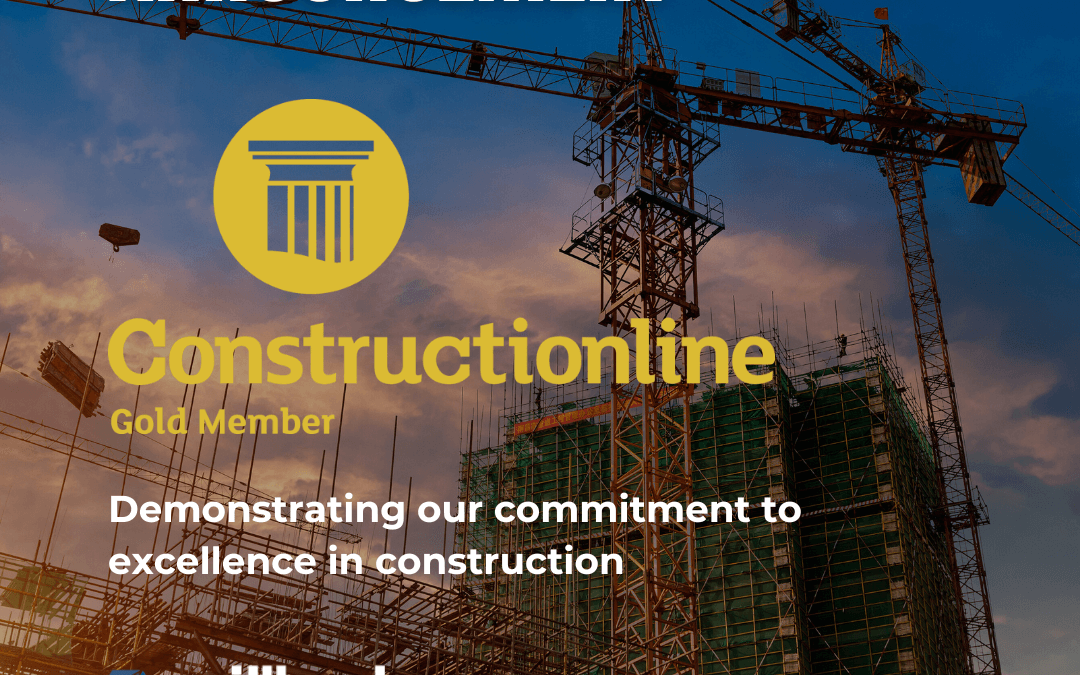 We are now Constructionline Gold accredited